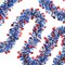 33FT 4th of July Tinsel Garland – Red, White & Blue Patriotic Foil with Stars for Party & Holiday Decor